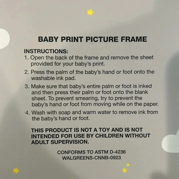 Baby Print Picture Frame - Picture 5 of 5